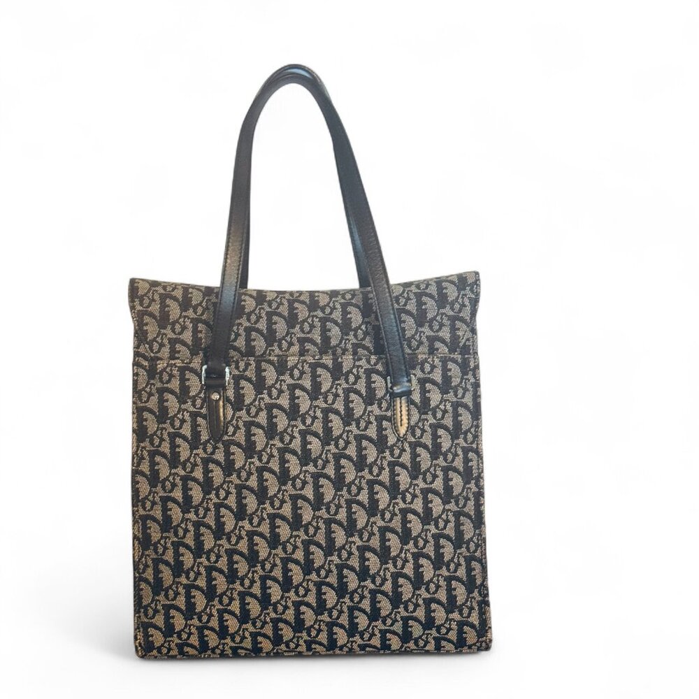 Vintage Dior Trotter Diorissimo Saddle Tote Bag - Picture 6 of 13